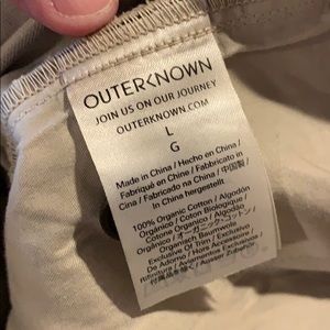 Outerknown men’s size large slim fit drawstring
